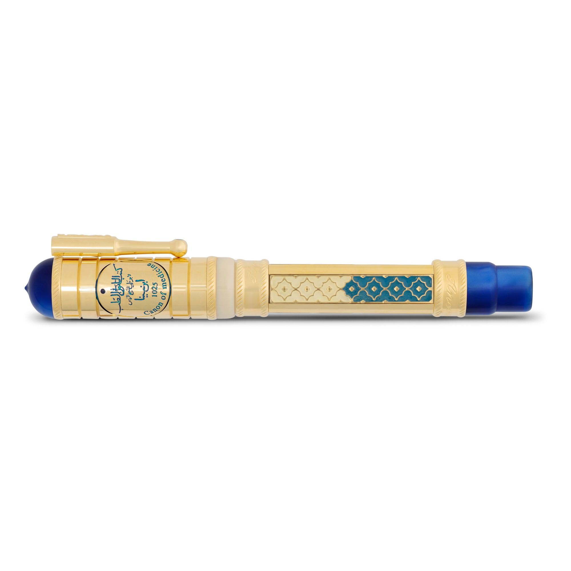 Ancora 1919 Limited Luxury Rollerball Pen Ibn Sina Only 88 Pieces Gold Plated Certificated Engraved High Quality Pen — view 2