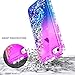 NageBee iPhone 5/5S/SE Case with Tempered Glass Screen Protector, Glitter Liquid Quicksand Waterfall Floating Sparkle Bling Diamond Women Girls Kids Cute Durable Case -Purple/Blue