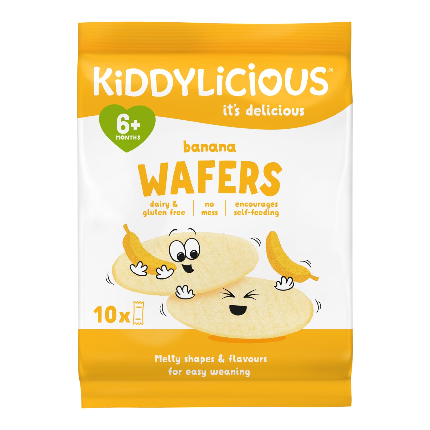 Kiddylicious Banana Wafers, 40g