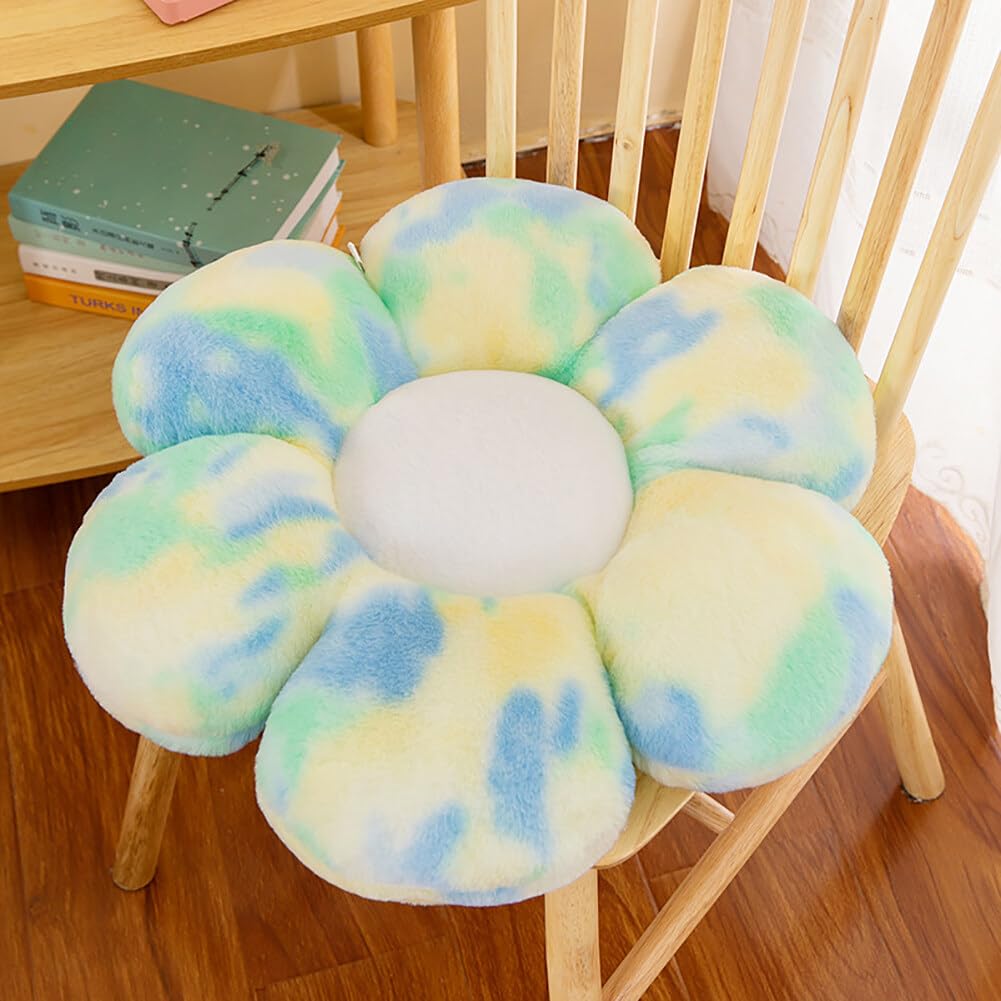 Katutude Flower Shaped Throw Pillow Super Soft Flower Seating Cushion Cute Flower Chair Pad Fluffy Floor Pillow Sofa Couch Bed Decorative Throw Pillows for Home Office Car Use, DIA-50cm/19.7inch