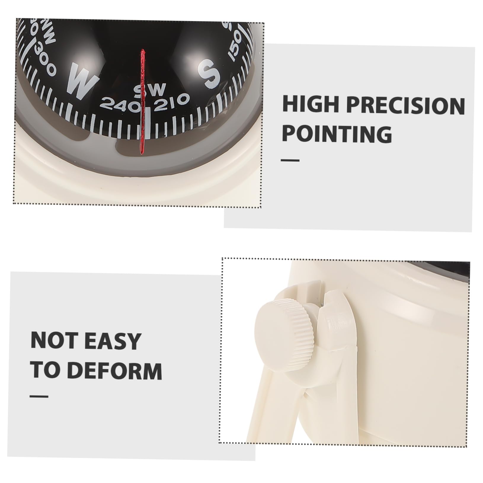 FOYTOKI Car Compass Dashboard Marine Compass for Boats Accurate Direction Pointing Guide Ball