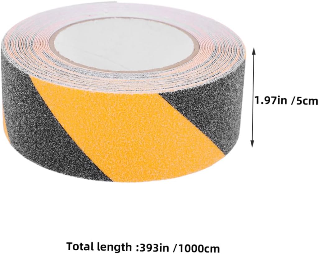 WOONEKY 2 Rolls Anti Slip Grip Tape 10m X 50mm Pvc Non Skid Strips for Indoor Outdoor Stairs Steps Floor Safety Caution Tape Heavy Duty Traction