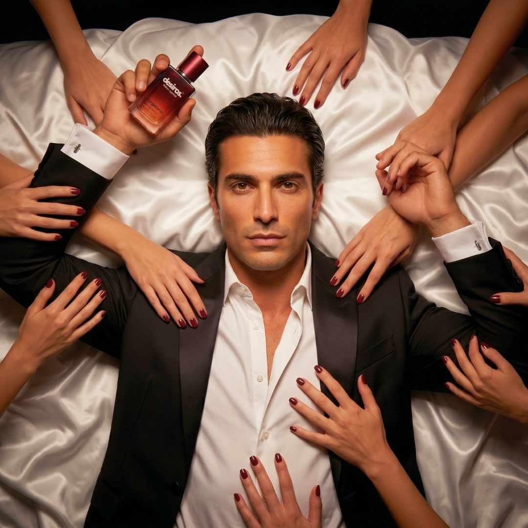 Desiros Purgatorio - Italienischer Herrenduft, verführerisch, holzig, intensiv, 50 ml | Markenduft, Pheromonparfum, Eau de Parfum für den Abend, 25% ätherische Öle, Tabaknoten, Oud, Weihrauch, Geschenk für Herren