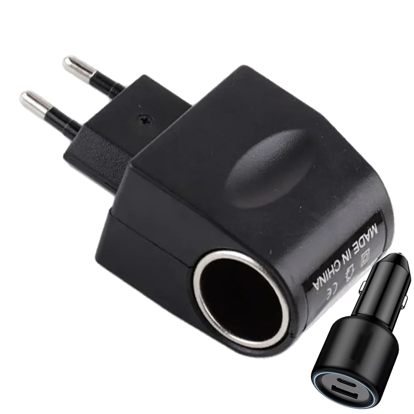 Adattatore a più leggera, adattatore per auto da 12 volt, 220 V su con display LED, convertitore leggero-AC/DC automobilistici Carader trasmettitori di radio, telefoni, autoventisilato