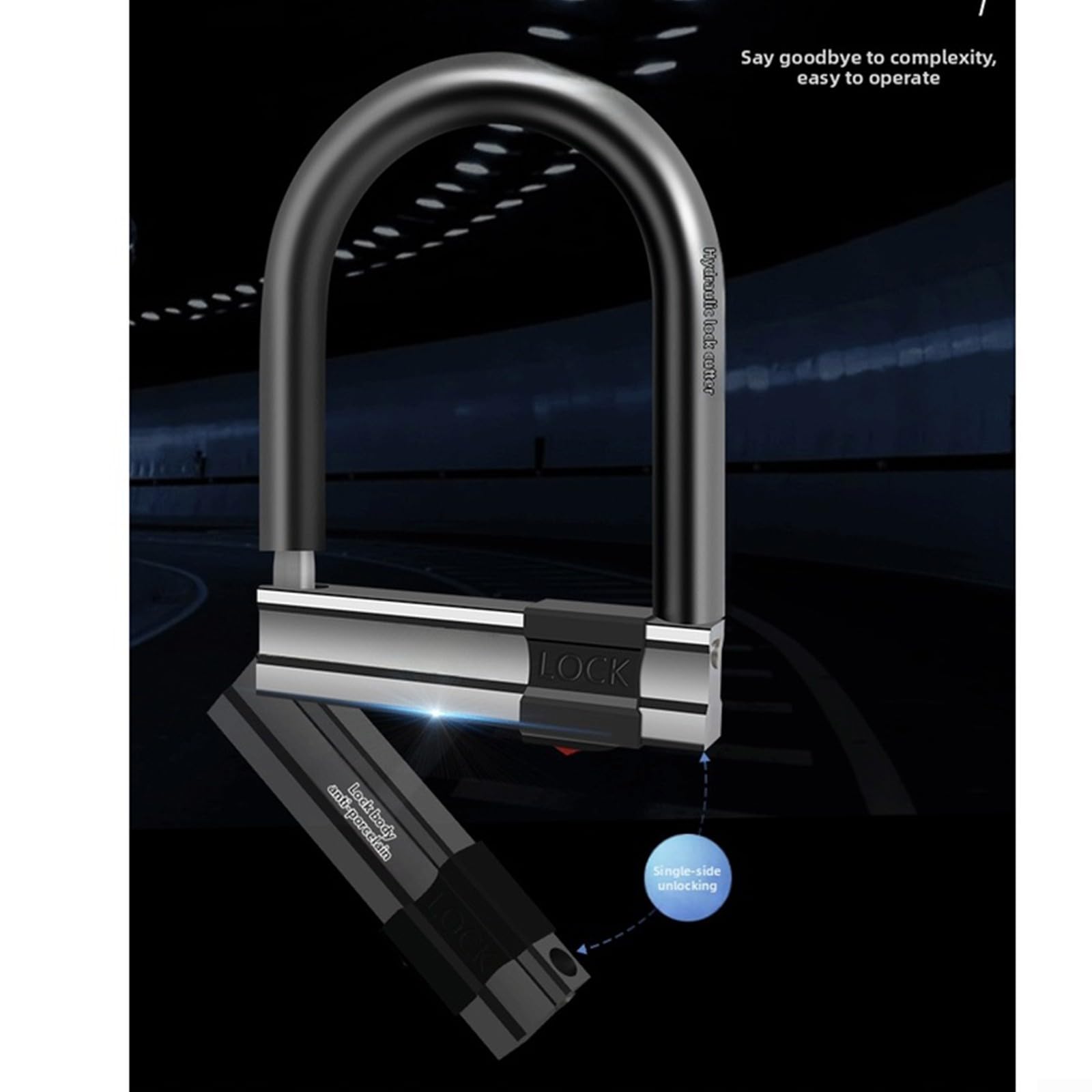 Candado U para moto para acero Aleación Agua Candado U para moto