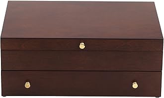 Lenox 893826 Mahogany Flatware Chest, 8.8