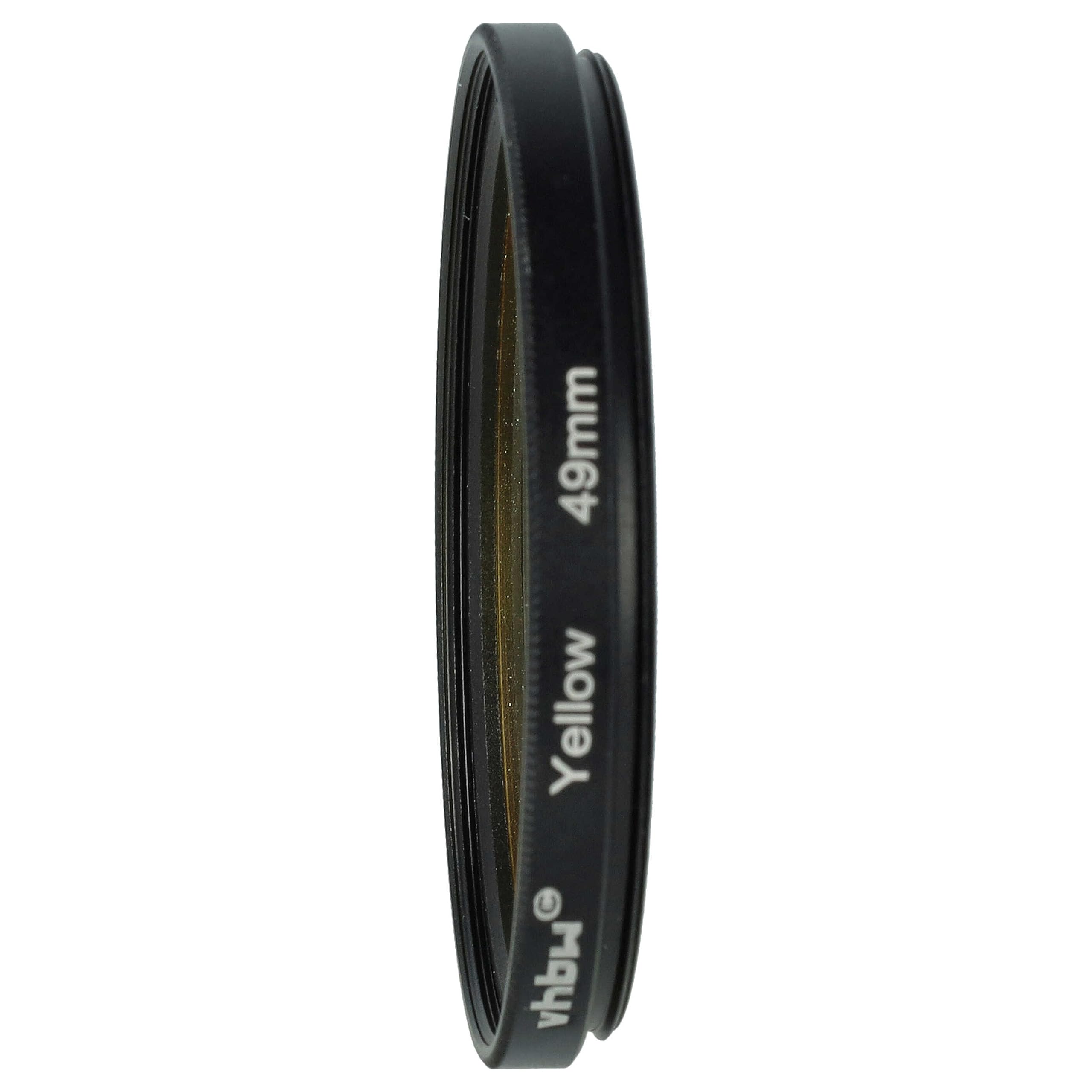 vhbw Uniwersalny filtr kolorów do obiektywów z gwintem 49mm - Żółty filtr