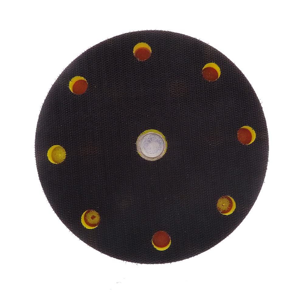 6 inch 150mm 9/15/17/52 Holes Sander Backing Pad Hook Loop Sanding Pads with 5/16"-24 Thread Dust Free Sanding Disc Holder,9holes