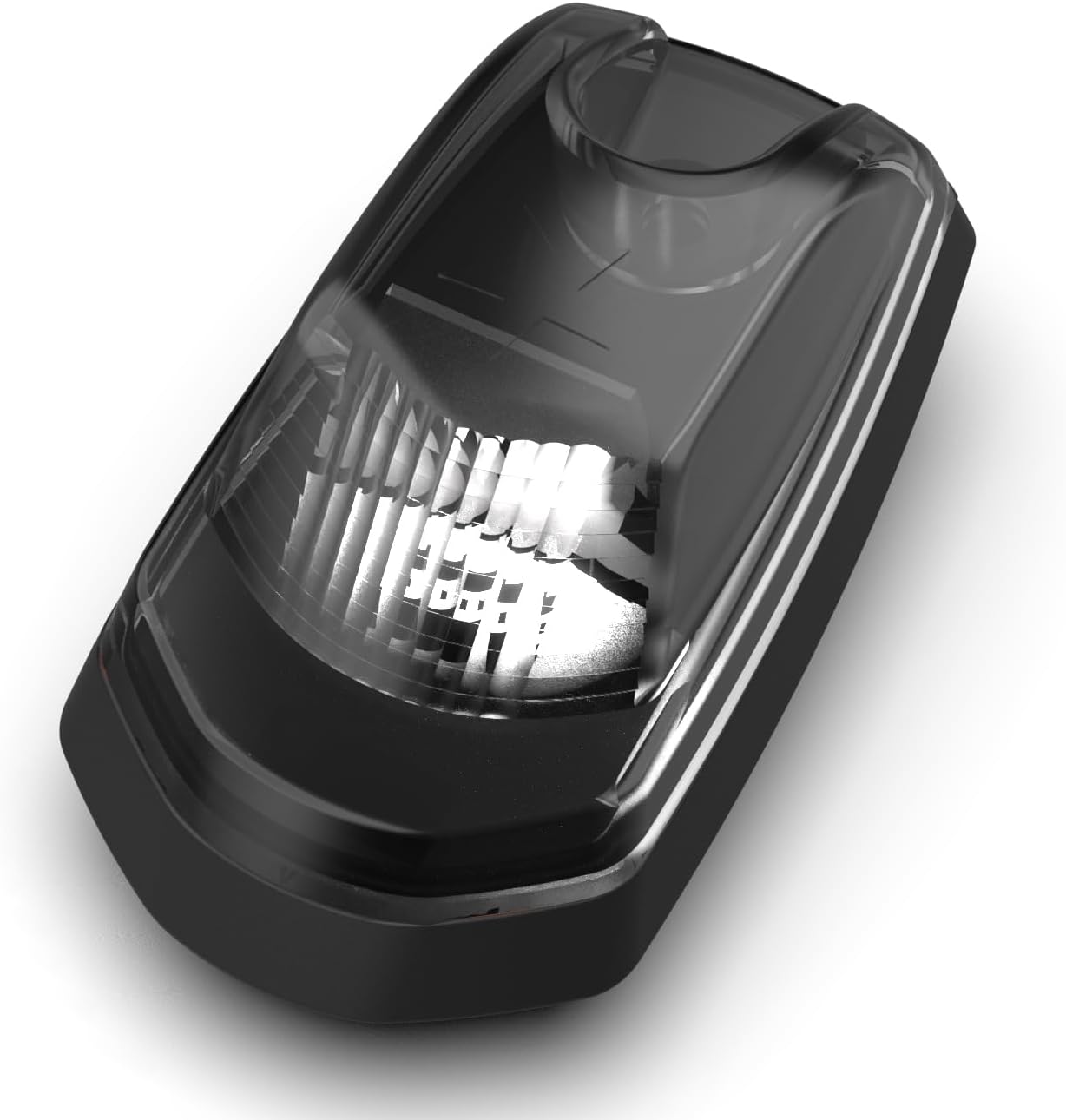 White LED Smoked Cab Clearance Lights,Cab Rooftop Marker Running Lamps Compatible With Ford F250 F350 F450 F550 2017-2022 Super Duty Pickup Trucks