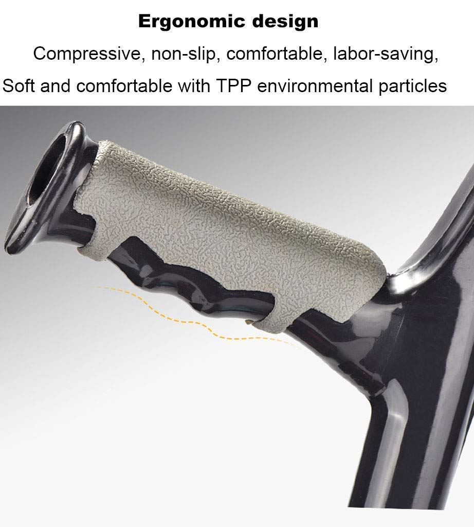 Muletas de antebrazo Muletas de antebrazo de aluminio ajustables Muletas de brazo ligeras y telescópicas ajustables Bastón de aleación de aluminio Adecuado para adolescentes adultos Muletas de brazo