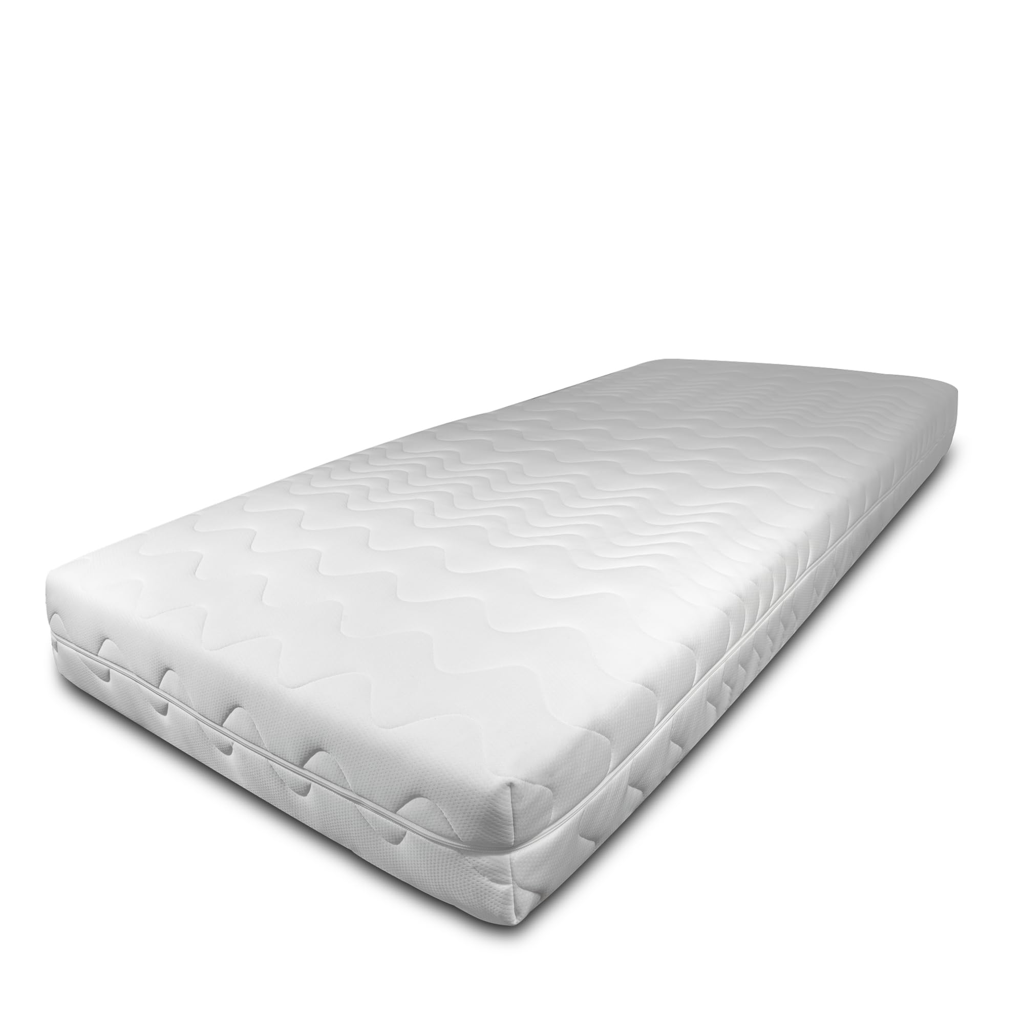 Housse de Matelas de qualité supérieure 90 x 200 cm – pour Matelas de 16 à 18 cm, Fermeture éclair Tout Autour, Convient aux Personnes allergiques, Lavable jusqu'à 60 °C, protège-Matelas Respirant