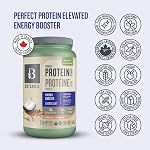 Botanica Perfect Protein Booster d'énergie élevée, poudre de protéines polyvalente avec support musculaire & Source d'énergie, réparation et récupération des muscles, énergie, complexe B, Panax Ginseng, Cordyceps, athlètes, supplément d'exercice, poudre de protéines de vanille, biologique, P