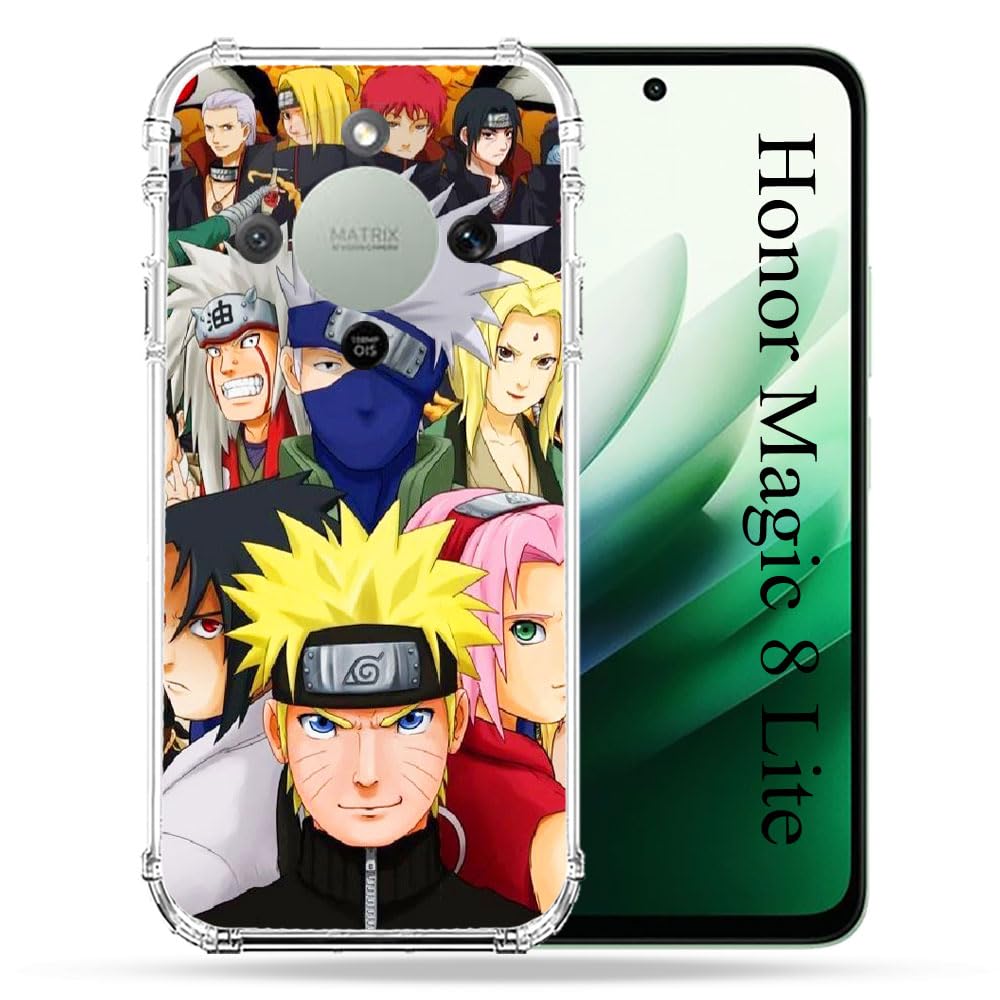 Coque Honor Magic 8 Lite 5G Naruto Team rigide anti chute - 4