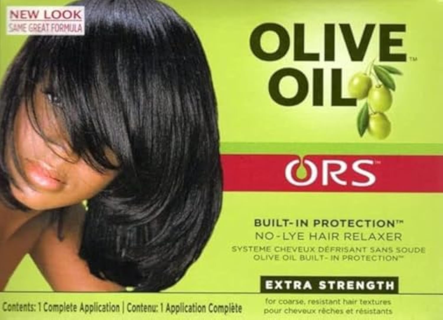 ORS Olive Oil No-Lye Hair Relaxer Kit: Extra Strength | Built in Protection for Coarse, Resistent Hair Textures | Get Smoother, Silky & Softer HairORS Olive Oil No-Lye Hair Relaxer Kit: Extra Strengt…