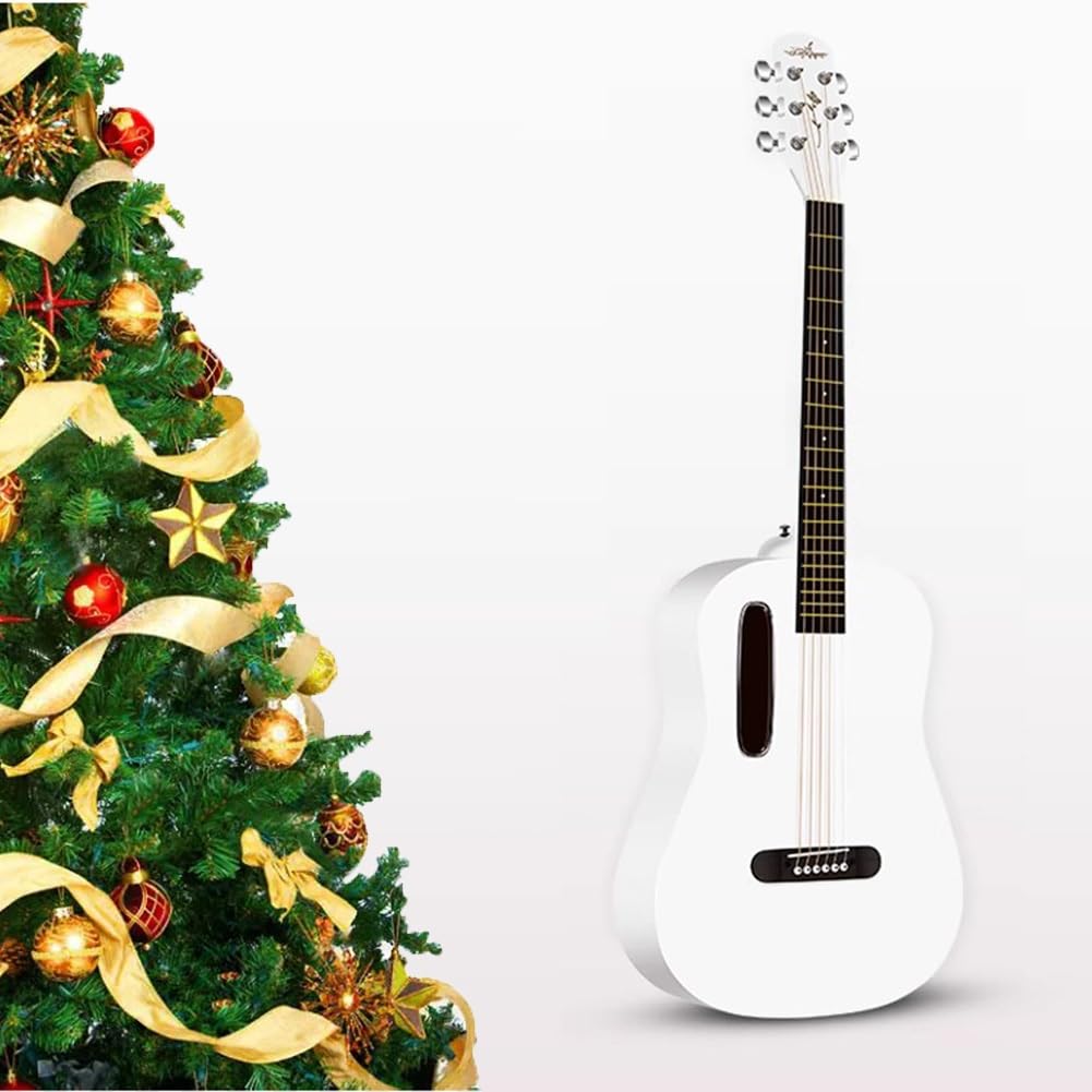Guitarra acústica para principiantes con accesorios, instrumento de tamaño completo para aprender y practicar