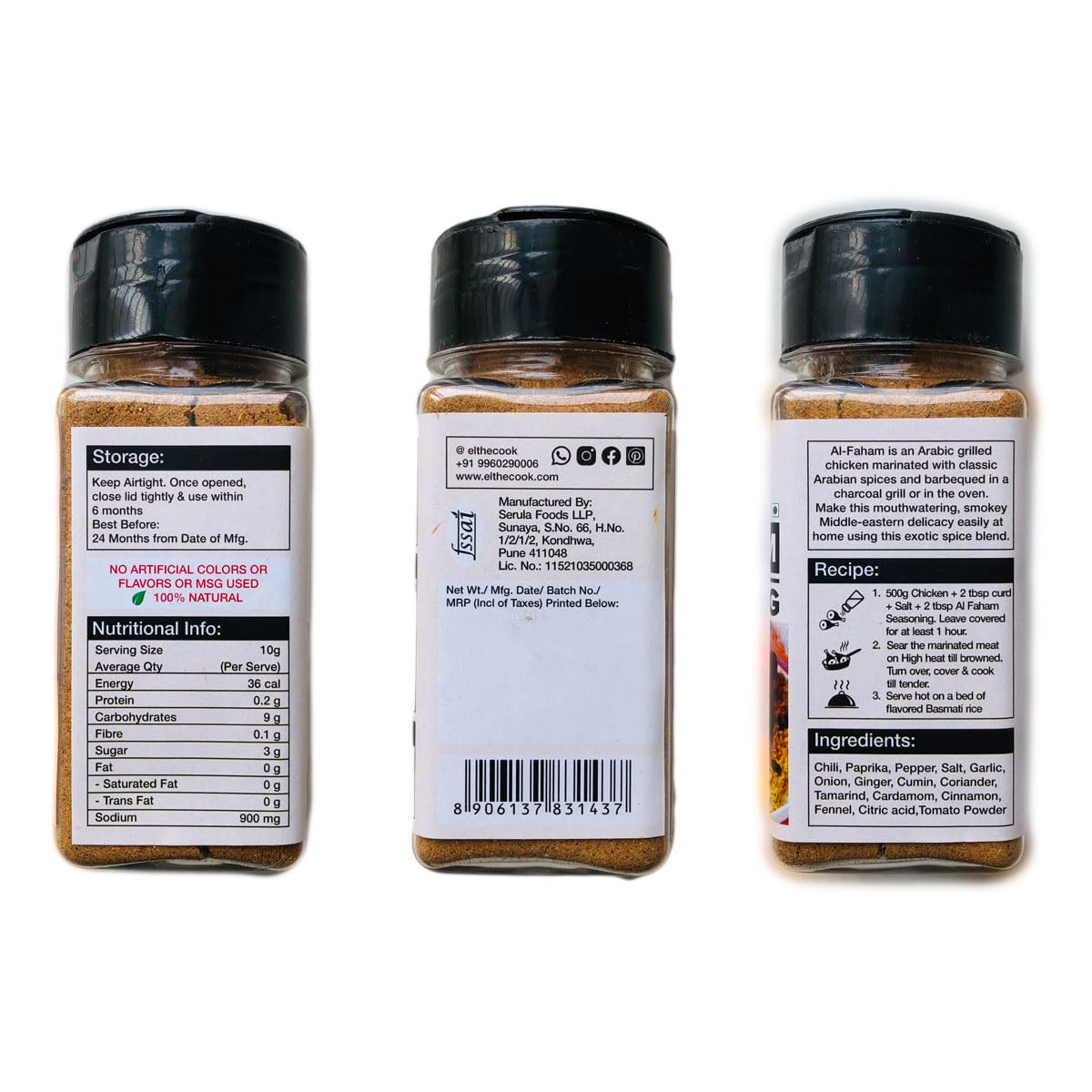 EL The Cook Al Faham Seasoning 50g x 2 pack