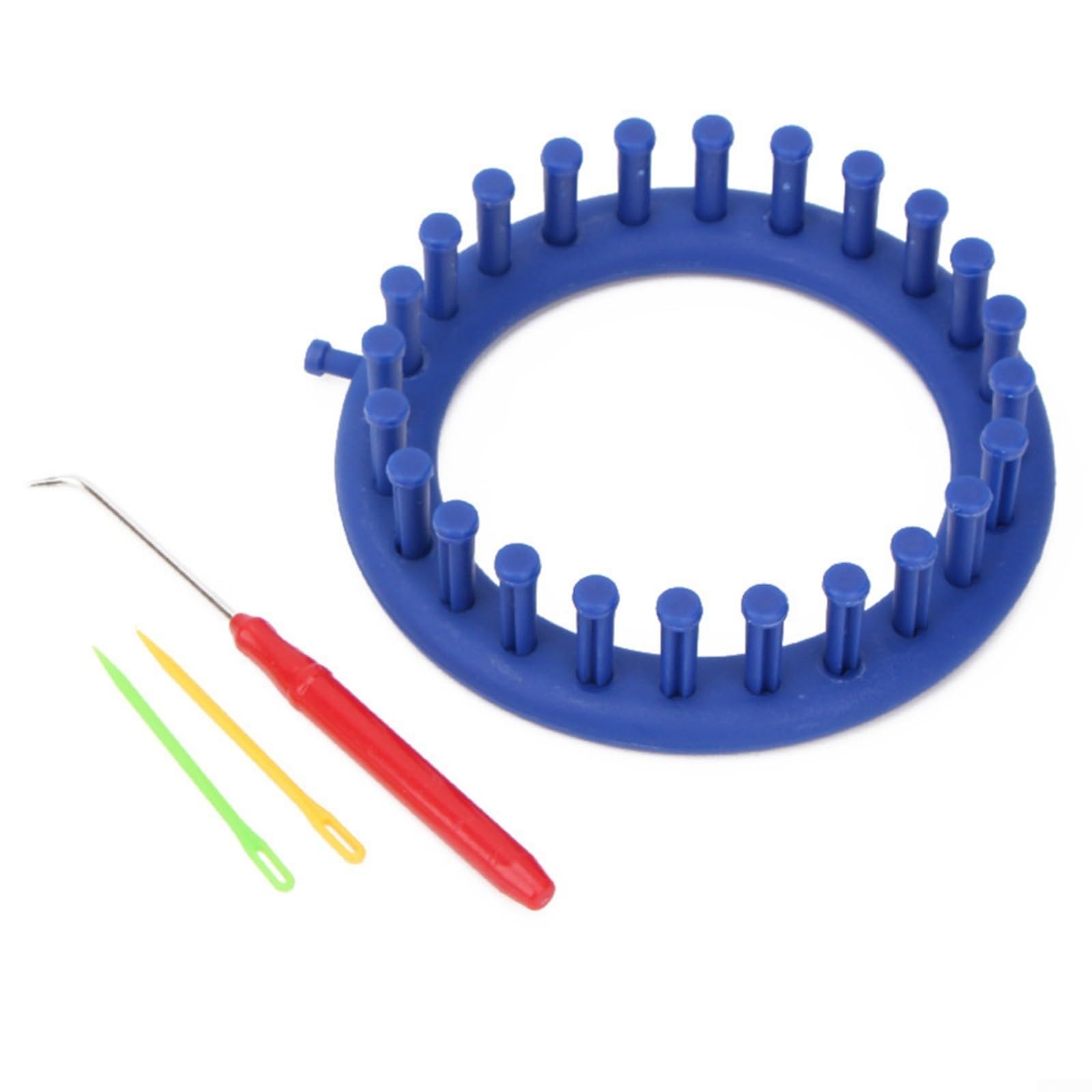 Sandyseptember Set Di Telai Per Maglieria: 7 Pezzi (Quadrato 26-47cm, Rotondo 14-29cm) Con Uncino E Aghi