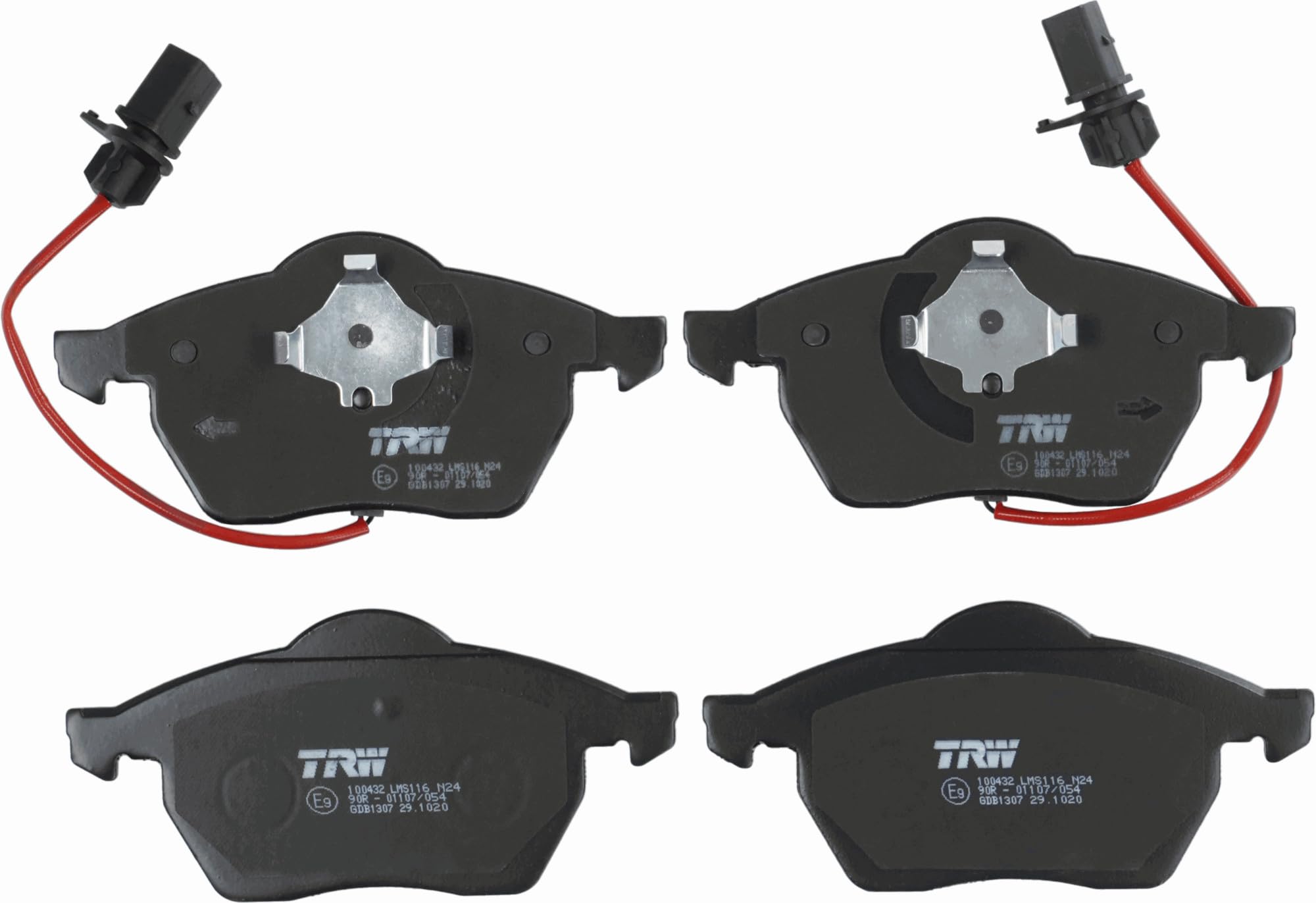 Fits TRW GDB1307 BRAKE PAD SET, DISC BRAKE