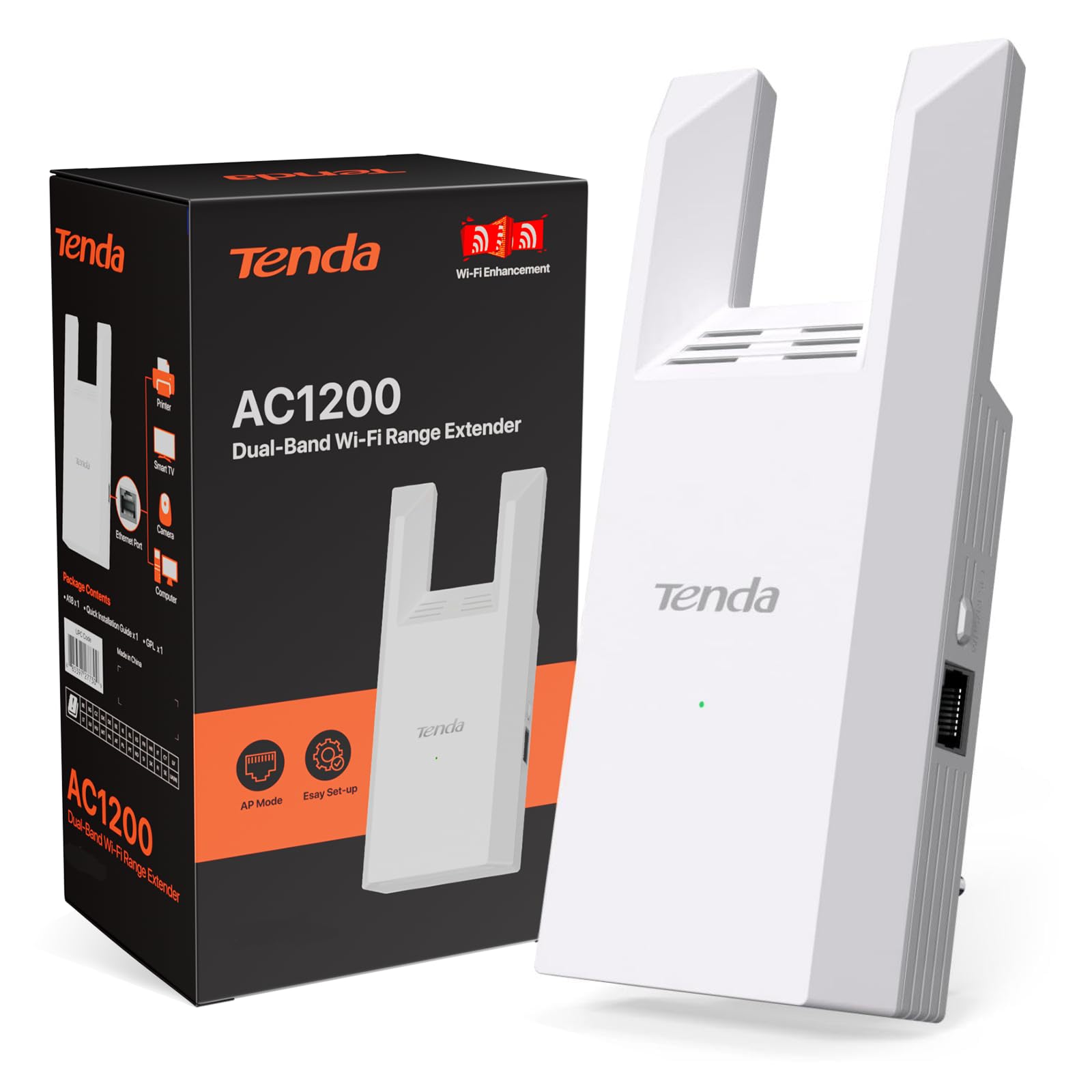 WiFi Range Extender AC1200 - WiFi Extender with Gigabit Ethernet Port, 1.2Gbps Home Signal Booster, Dual Band, Up to 1600 Sq & 32 Devices,A19-image-20