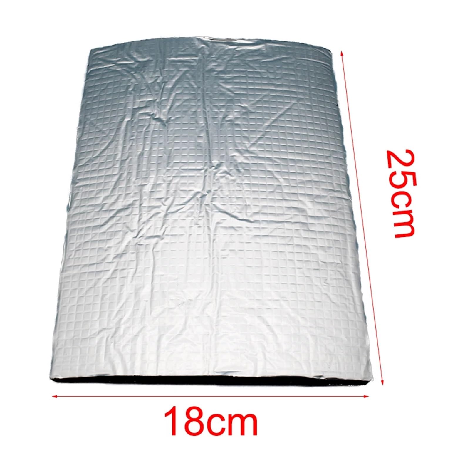 Espuma de aluminio autoadhesiva 10 Uds. Estera de aislamiento térmico amortiguador sonido 10mm for coche y furgoneta, acústico for capó , estera for motor