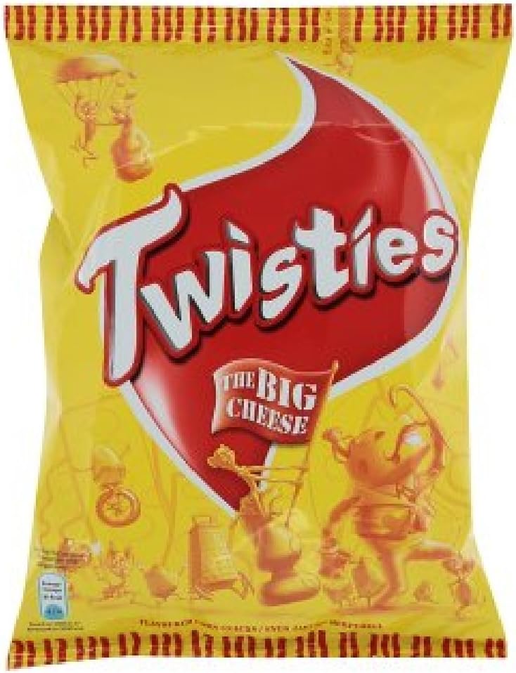 Twisties Corn Snacks 65g (Big Cheese, 12 Packs)