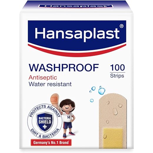 Hansaplast Washproof Bandage 100 Strips