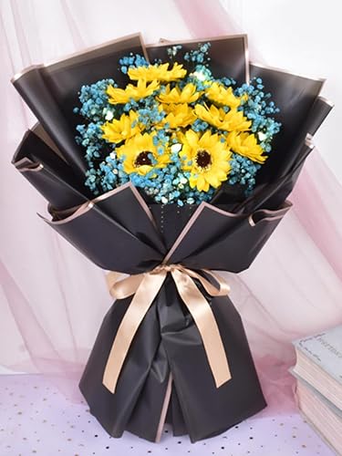 Miniatura 3 de Leoyoubei 20 hojas de papel de regalo de flores, embalaje de regalo impermeable o embalaje en caja de regalo, se puede empaquetar en ambos lados,