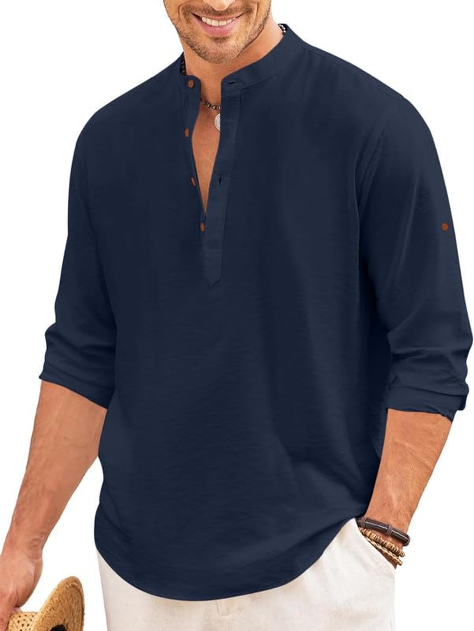 royalscout Men's Button Down Cotton Casual Shirt Offering Wrinkle-Free Elegance Perfect for Workdays, Weekend Gatherings, or Travel Comfort-picture-16