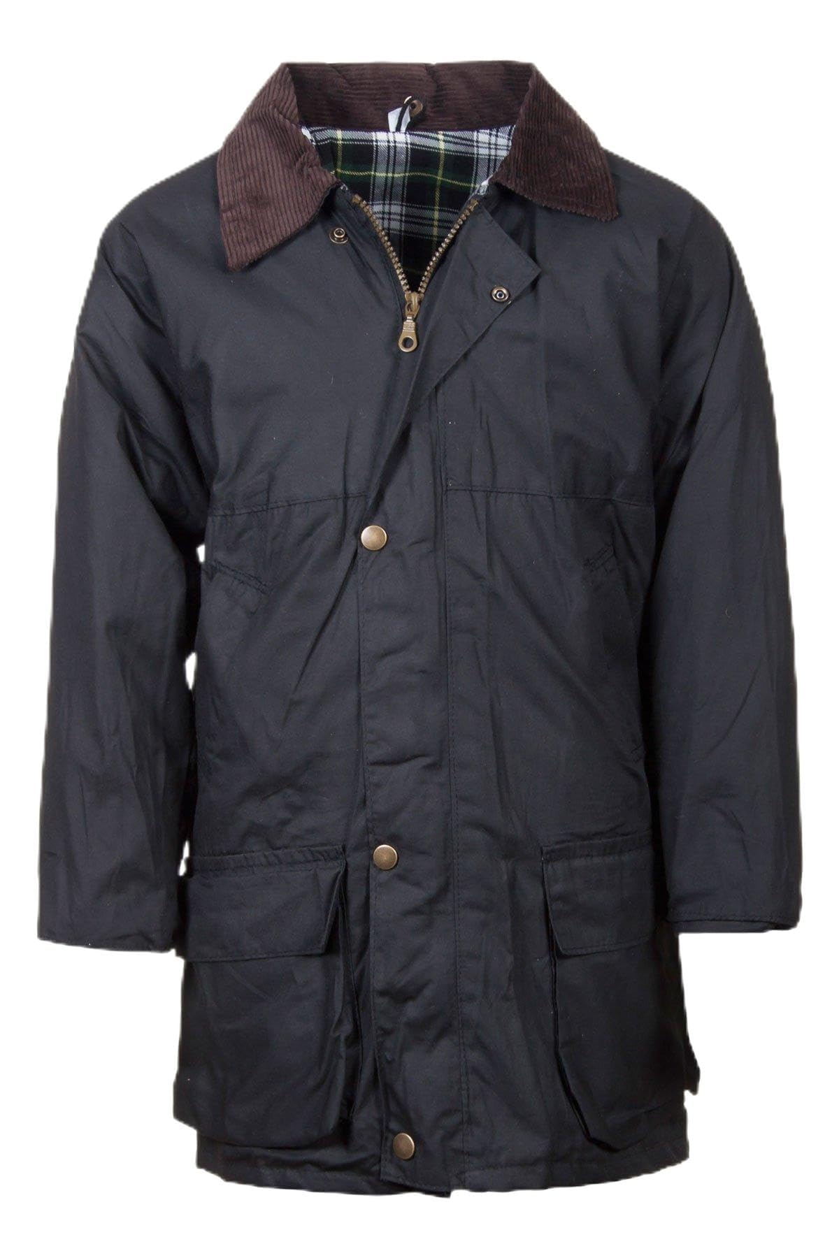 Rydale Boys Olive 'S Classic 100% Waxed Cotton Jacket Junior Kid's Hooded Country Wax Coat