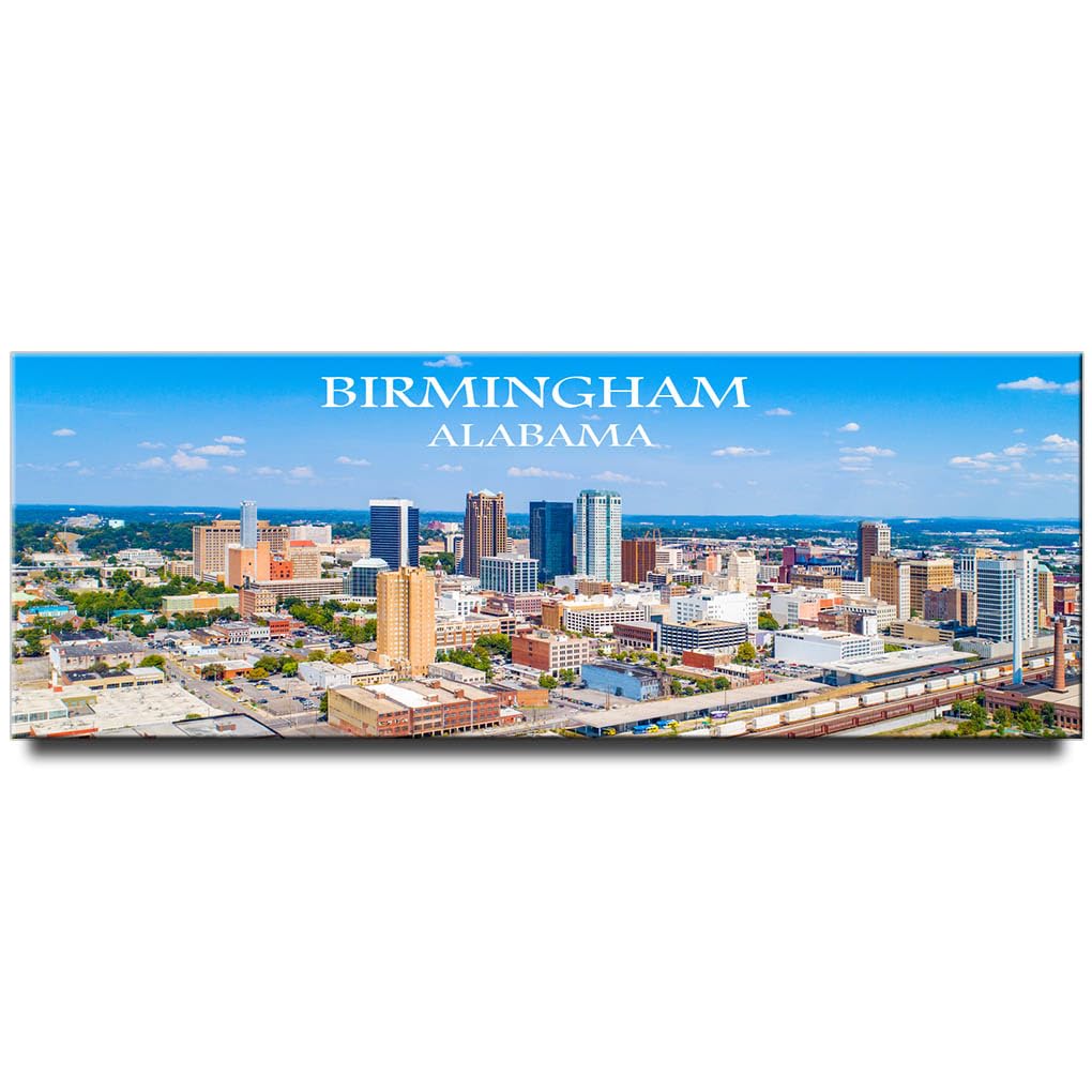 Generic Birmingham Panoramic Fridge Magnet Alabama Travel Souvenir