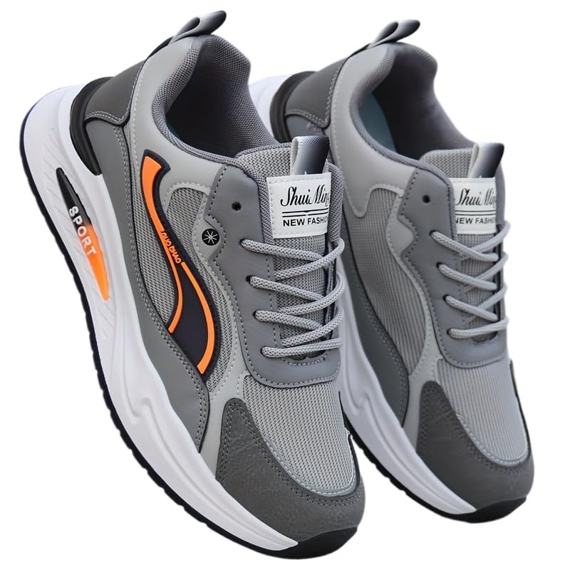 All Seasons Men's Lace Up Comfortable Sneakers Male Outdoor Jogging Hiking Shoes Breathable Non Slip Sports Shoes