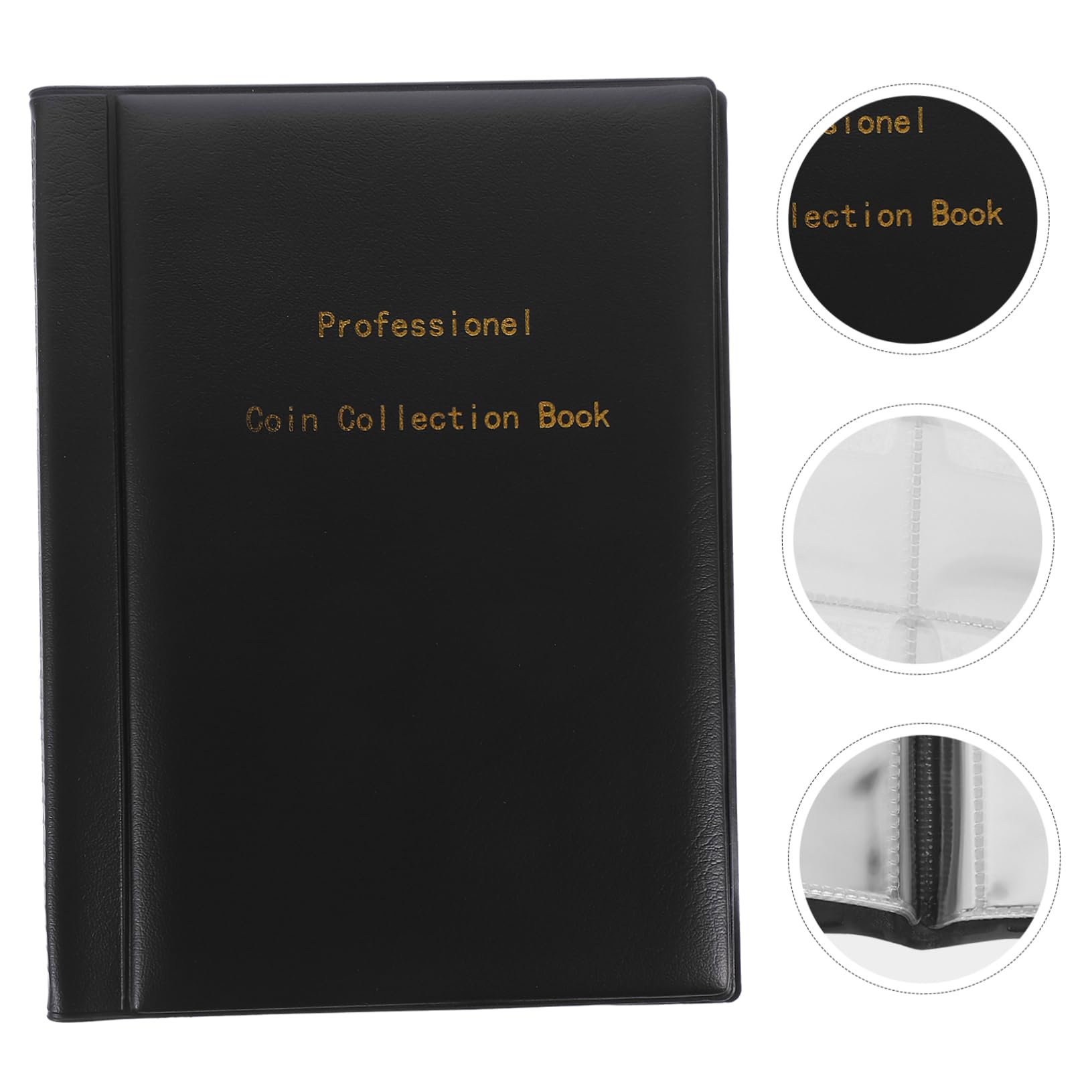 Amazon.co.jp: TOGEVAL コインコレクションアルバム 多目的ポケット 大容量保存 耐摩耗素材 ポータブル収納本 コイン収集用ホルダー  趣味コレクター向け : ホビー