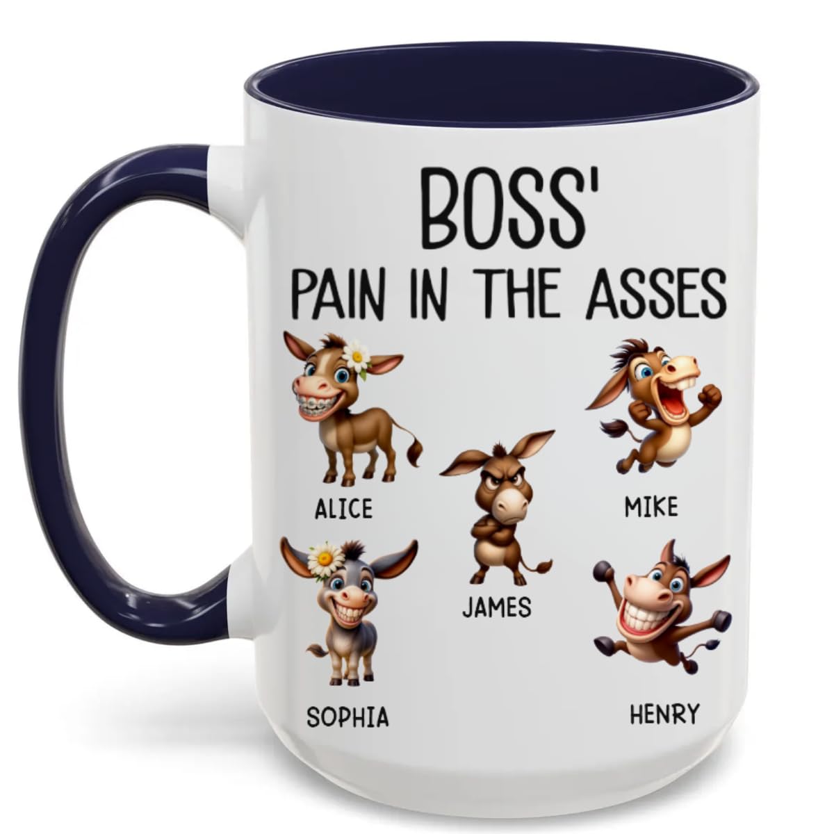 Your Daily Dose Of Trouble Custom Funny Boss Gift Mug - Personalized Birthday Gifts For Coworker Work Bestie