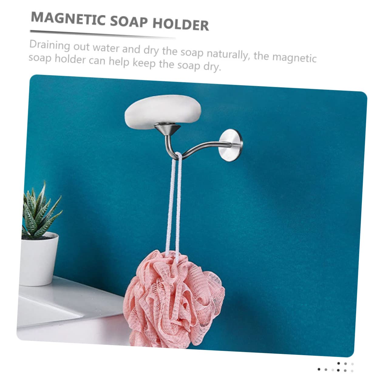 IMIKEYA 3 Pezzi Supporto per sapone magnetico Stand di sapone Accessori da bagno Soap Bar autodrenante Portasapone da parete magnetico portasapone autodrenante portasapone doccia magnete