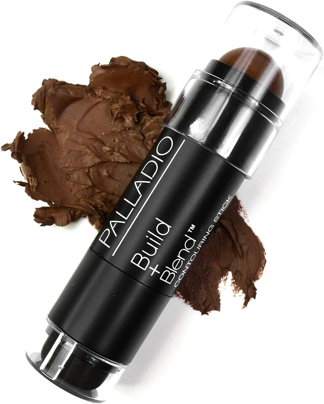 Palladio Contouring Makeup Stick BUILD + BLEND, Face Makeup for Perfect Sculpting Look, 0.23 Ounce (Warm Brown)