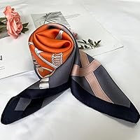 Vista 42 de FONYVE - Pañuelo de satén sedoso de tamaño mediano para mujer, cuadrado, 27.5 x 27.5 pulgadas