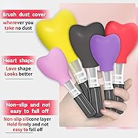 Vista 3 de Paquete de 15 brochas de maquillaje reutilizables, fundas de silicona, protector de cepillo cosmético, juego de brochas para sombra de ojos