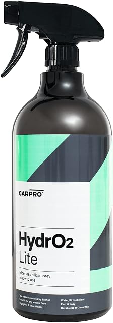 CARPRO HydrO2 Lite Touchless Silica Sealant - Spray-On and Rinse-Off Automotive Paint Sealant - Ready to Use Formula - Liter with Sprayer (34oz)