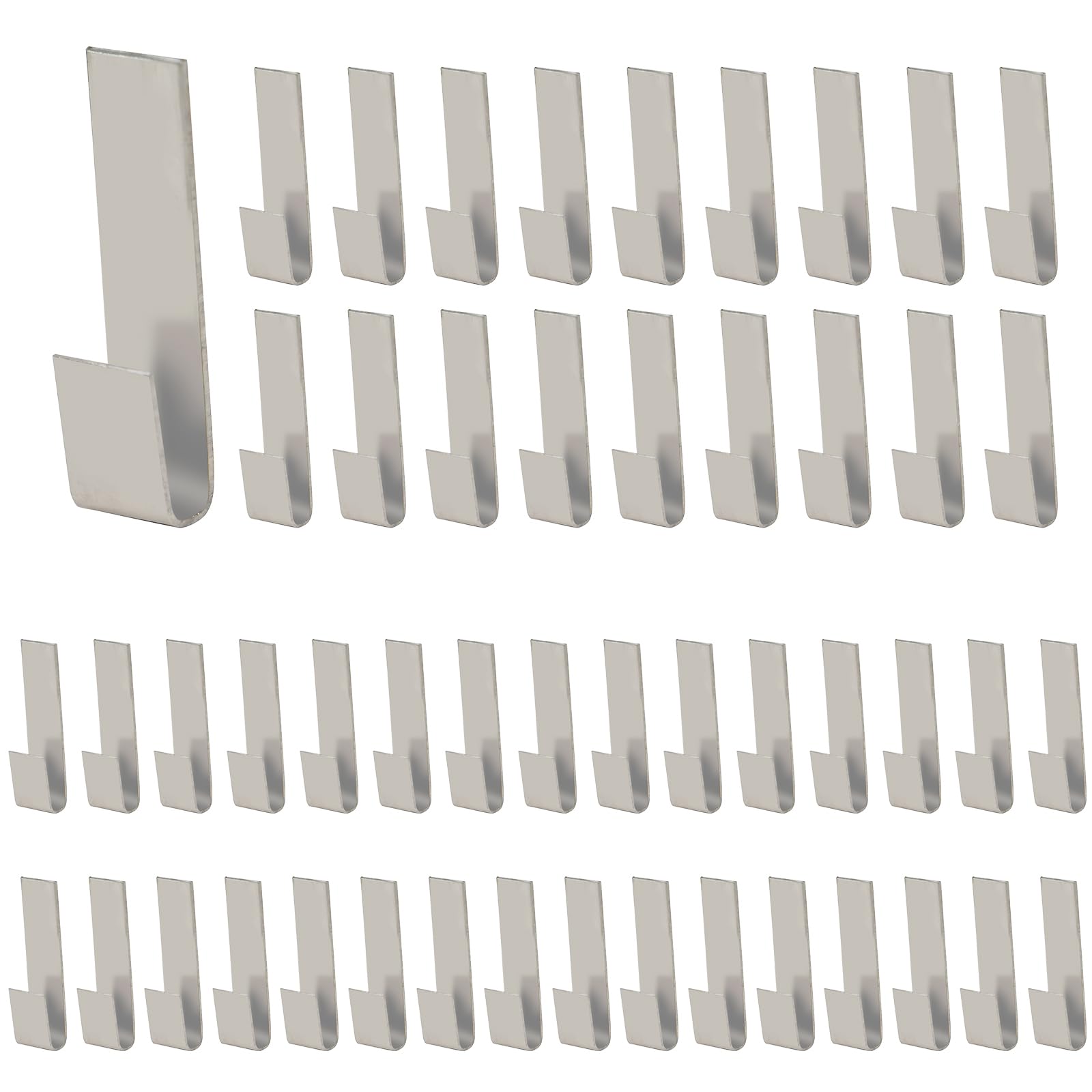 CaLeQi Greenhouse Glass Clips (50 pcs) are Suitable for Greenhouse Home Garden Glass Replacement and Repair Part Formed “Z” Type Glass Clips, are Made of Aluminium Alloy — image 1