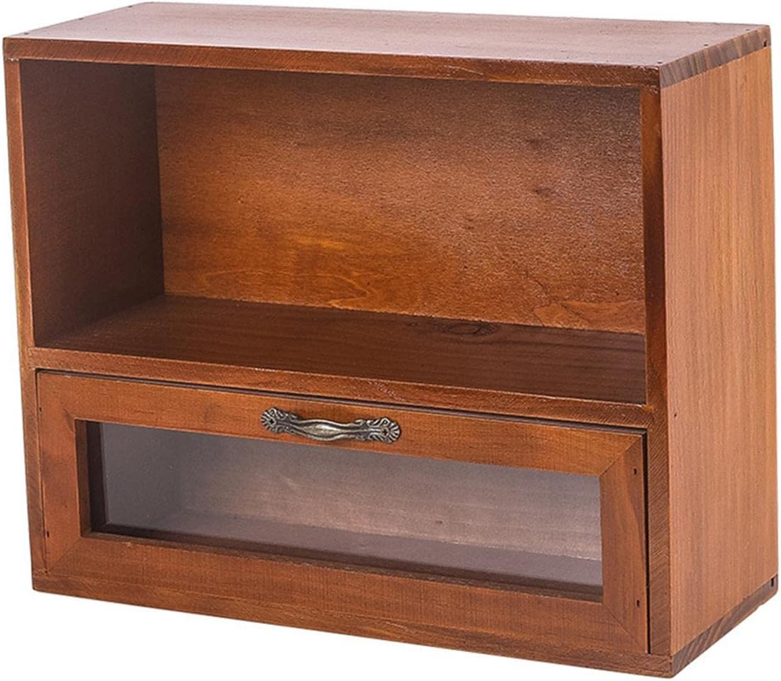 Desktop Storage Cabinet Shelf Multipurpose with Door Organizer Storage Stand