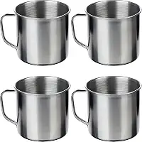 Kit 4 Canecas Inox 450 ml Vintage