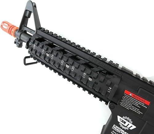 Miniatura 5 de g&g Airsoft Combat Machine m4 Raider - Caja de cambios de metal completo de alto rendimiento con ras y grúa integrados (pistola de avión)