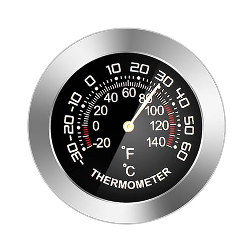 Detector de temperaturahumedad del coche Medidor de prueba Tipo de dial Mini termómetro analógico de metal mecánicohigrómetro