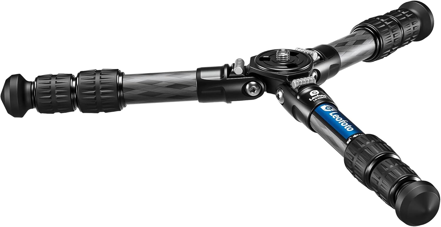 Carbon Fiber Mini Tabletop Tripod for Camera, 12.44" Foldable Desktop Tripod with Convertible 1/4" & 3/8" Screw for Sport Camera, Phone Holder, Projector, Max Load 22LB/10KG