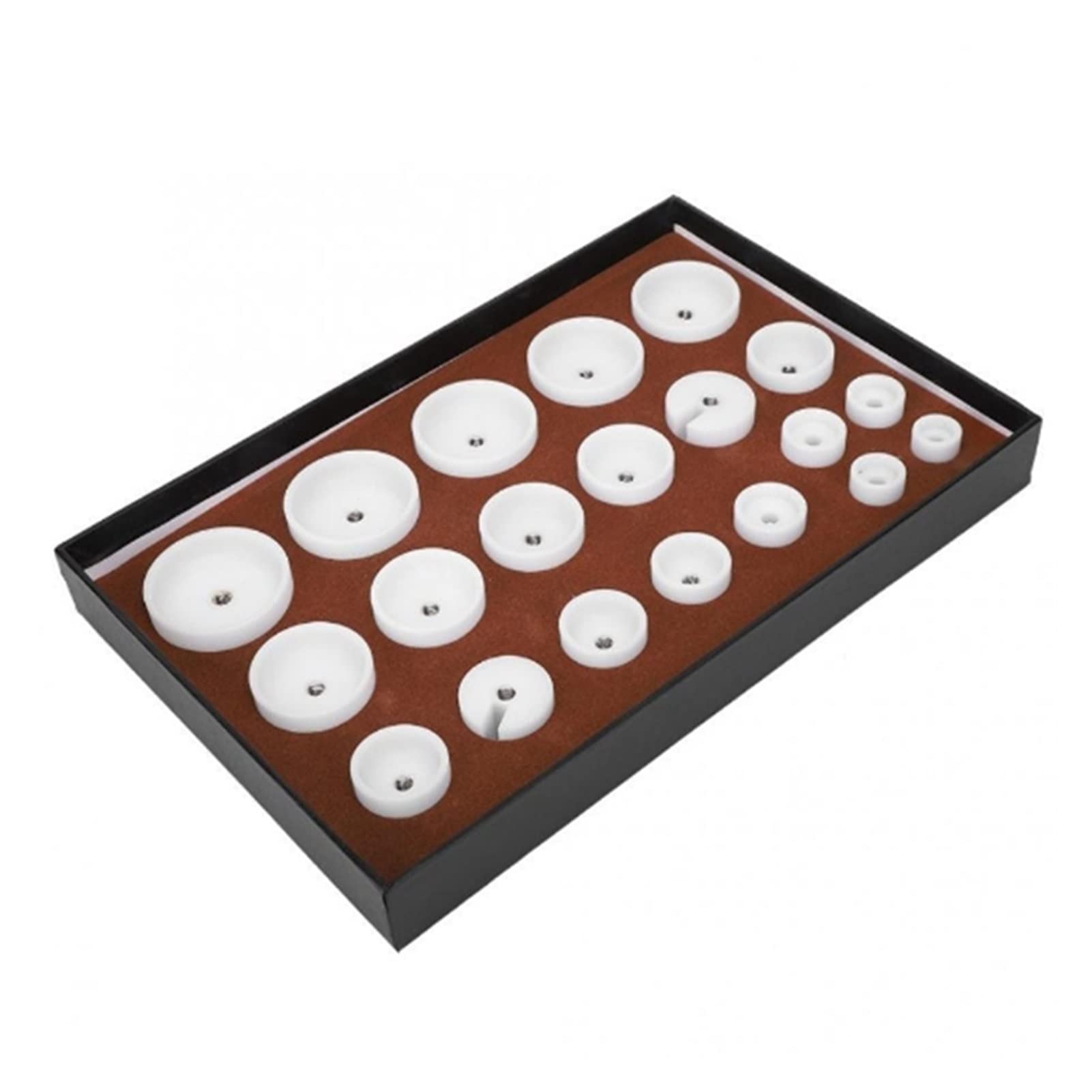 Kit d'outils de réparation de Montres, 20 pièces, Matrices de Machine de capsulage de Montres, presseur de Couvercle arrière de Montre de Haute qualité, Accessoire de Machine de pr