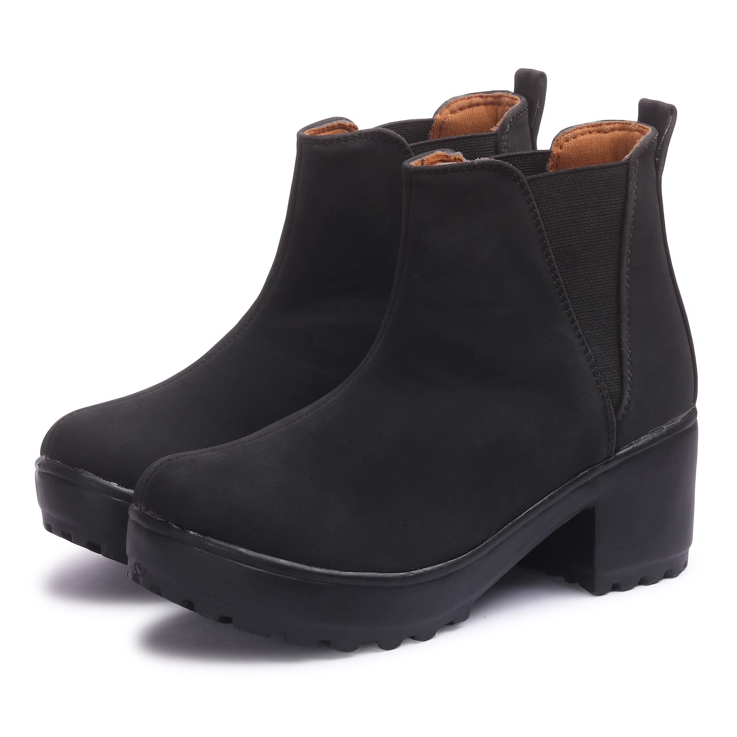 FURIOZZ Women Stylish Chelsea Heel High Ankle Boots HP10-Black-39 (B09Z86L1V6) Amazon Price History, Amazon Price Tracker