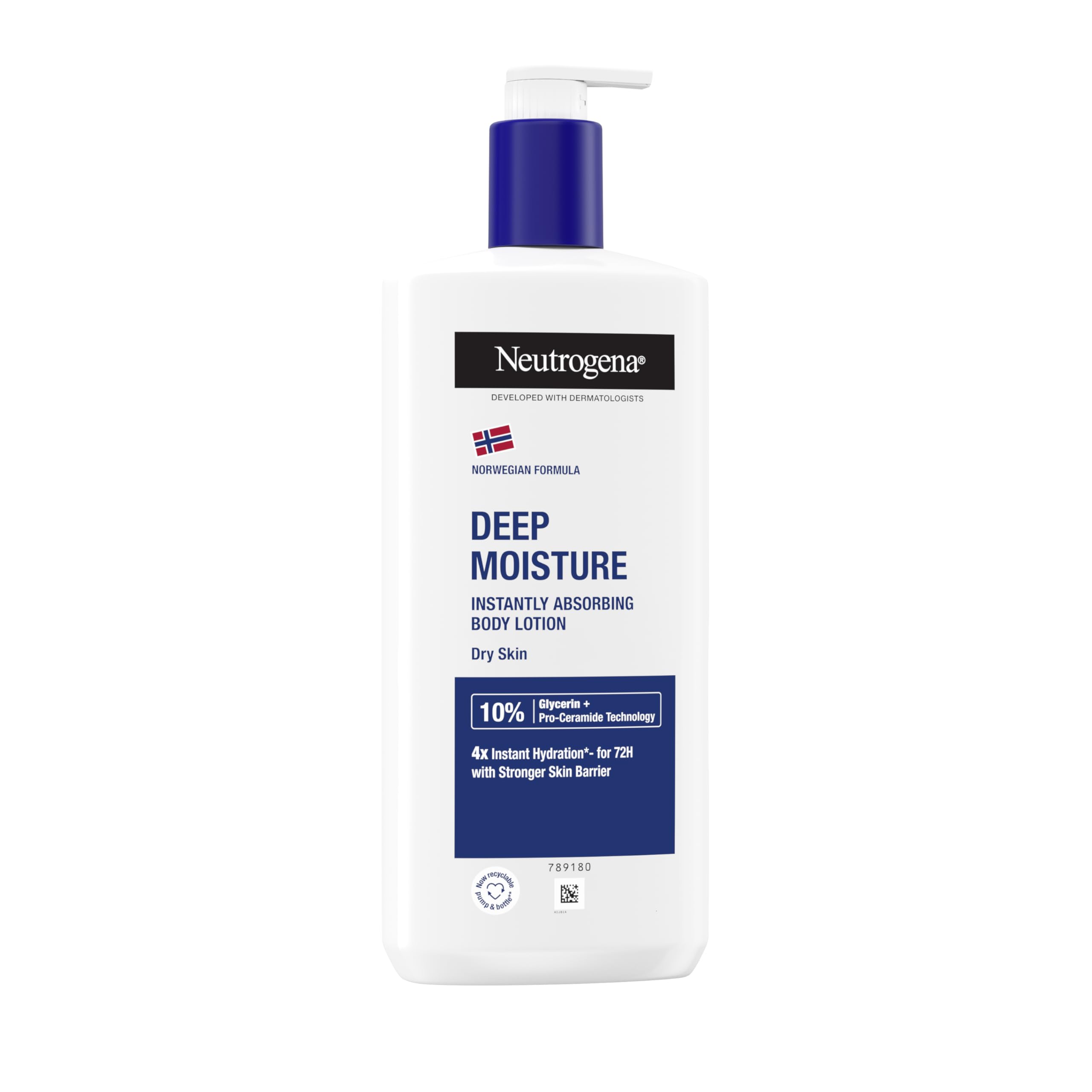 NEUTROGENA® Formuła Norweska Głęboko Nawilżający Szybko Wchłaniający się Balsam do Ciała 400ml, Głęboko nawilżający balsam do skóry suchej. Trzykrotnie zwiększa nawilżenie skóry. Bezzapachowy.