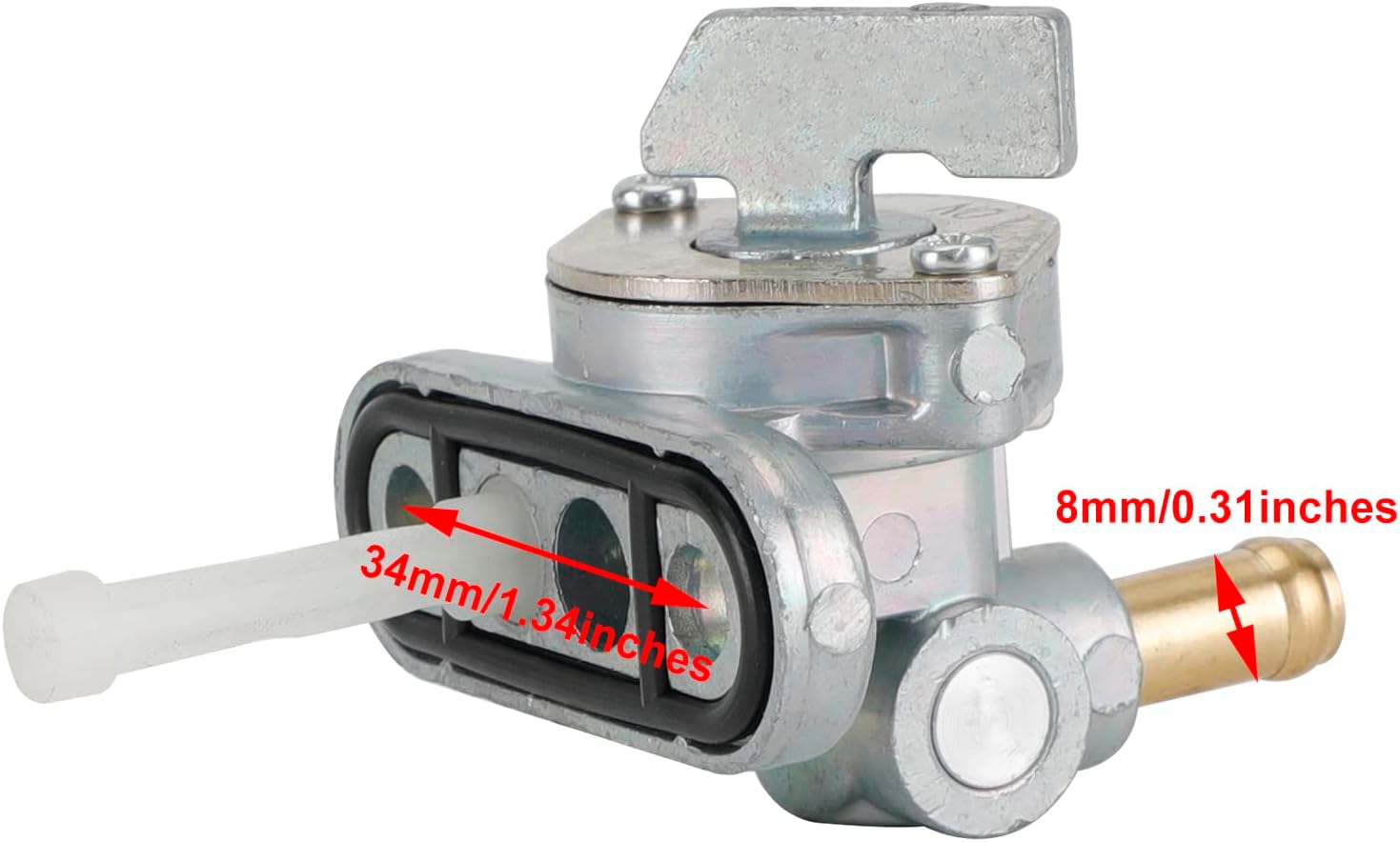 Gas Tank Fuel Cock Valve Petcock Fit for Kawasaki KX65 2000-2018,KX85 KX85-II KX100 2001-2018,KX125 KX250 1999-2002#51023-1339 51023-0024