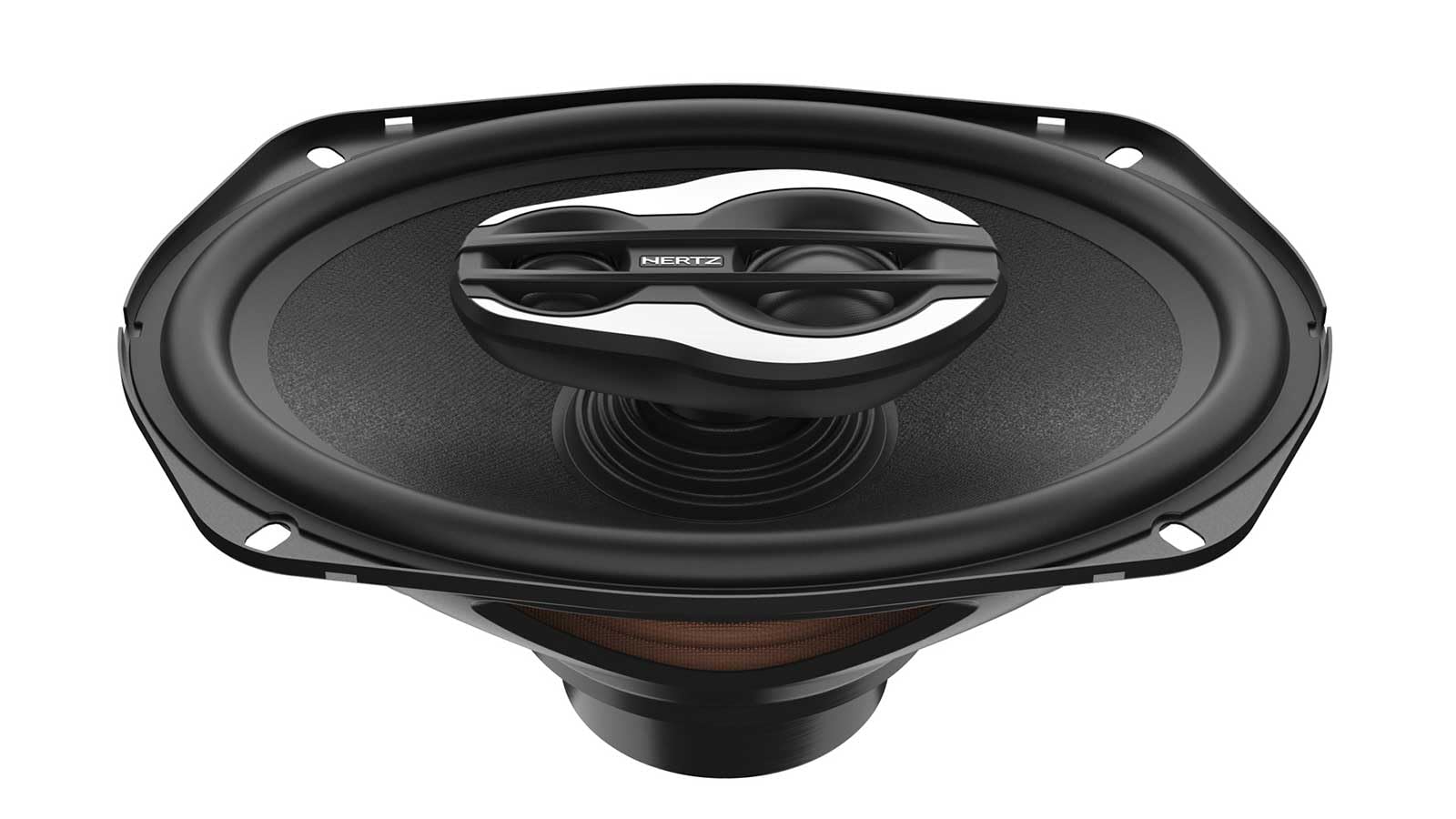 Hertz SX 690 Neo.1 – Coppia Altoparlanti Coassiali 3 Vie 6"x9", 260W Picco, 4 Ohm, Cono Idrorepellente, Tweeter e Supertweeter in Tetolon®, Magneti Neodimio N38 H, Griglie Incluse