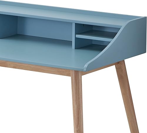 Miniatura 4 de R., Groria Mid-Century - Escritorio moderno de madera Strorage, color azul